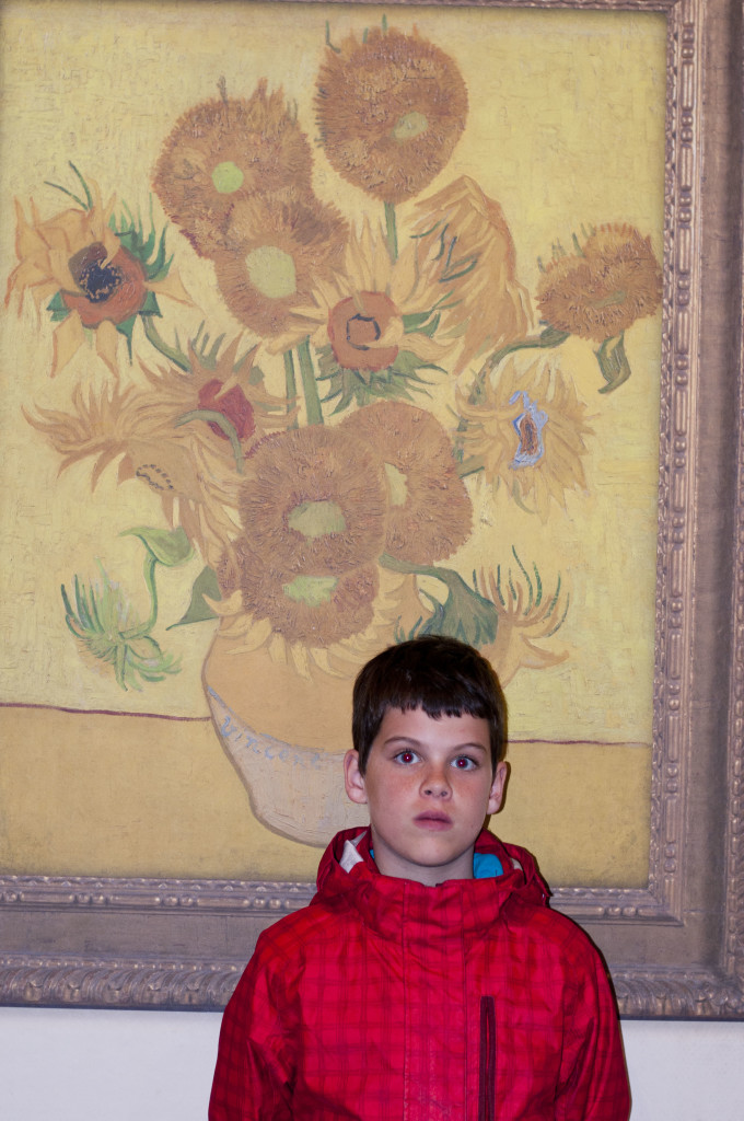 this is the only photo we were allowed to take in the Van Gough museum- its a photo of "Sunflowers" which was out on loan to another museum. So we have recorded proof of the only painting there that we did NOT see- haha.